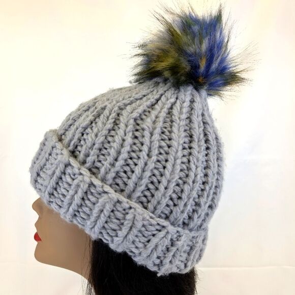 Norla Canada by Anthropologie Pom Pom Beanie Hat - Picture 1 of 6